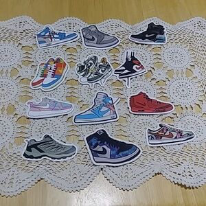 Tennis Shoe Stickers for for crafts, scrapbooks, etc